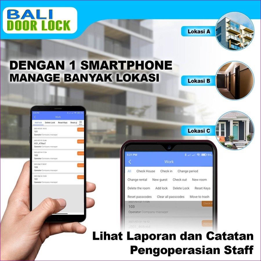 jasa pemasangan Hotel Door Lock di bali